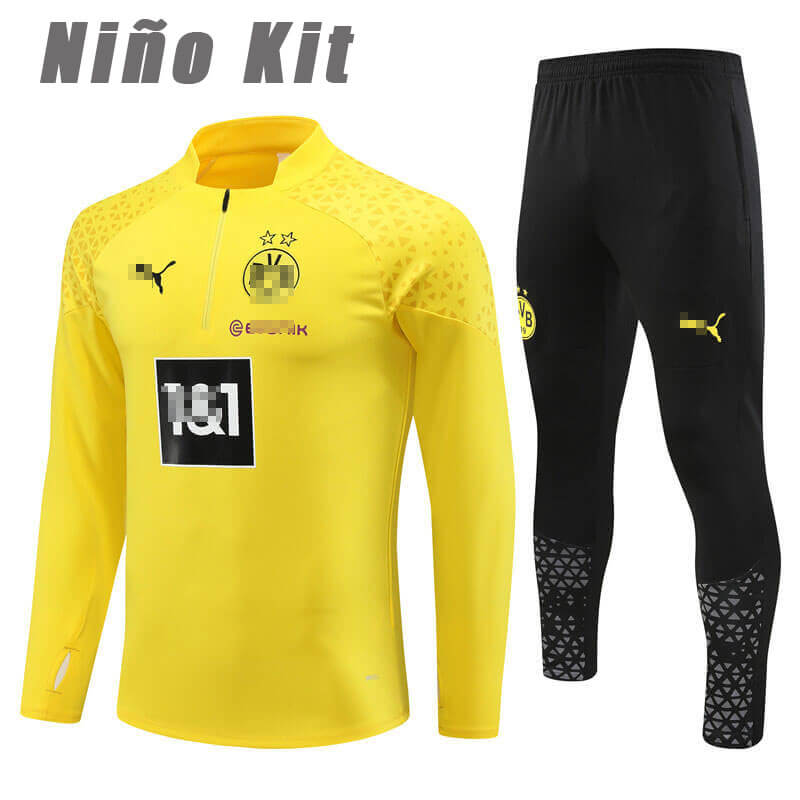 Sudadera Entrenamiento Borussia Dortmund 2023/2024 Niño Kit Amarillo